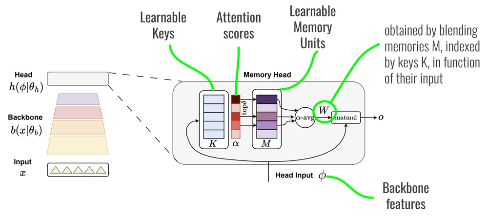 img of Memory Head for Pre-Trained Backbones in Continual Learning