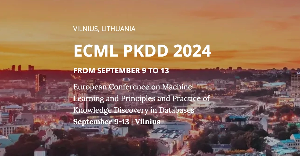 img of Oral Presentation at ECMLPKDD 2024 (Video)