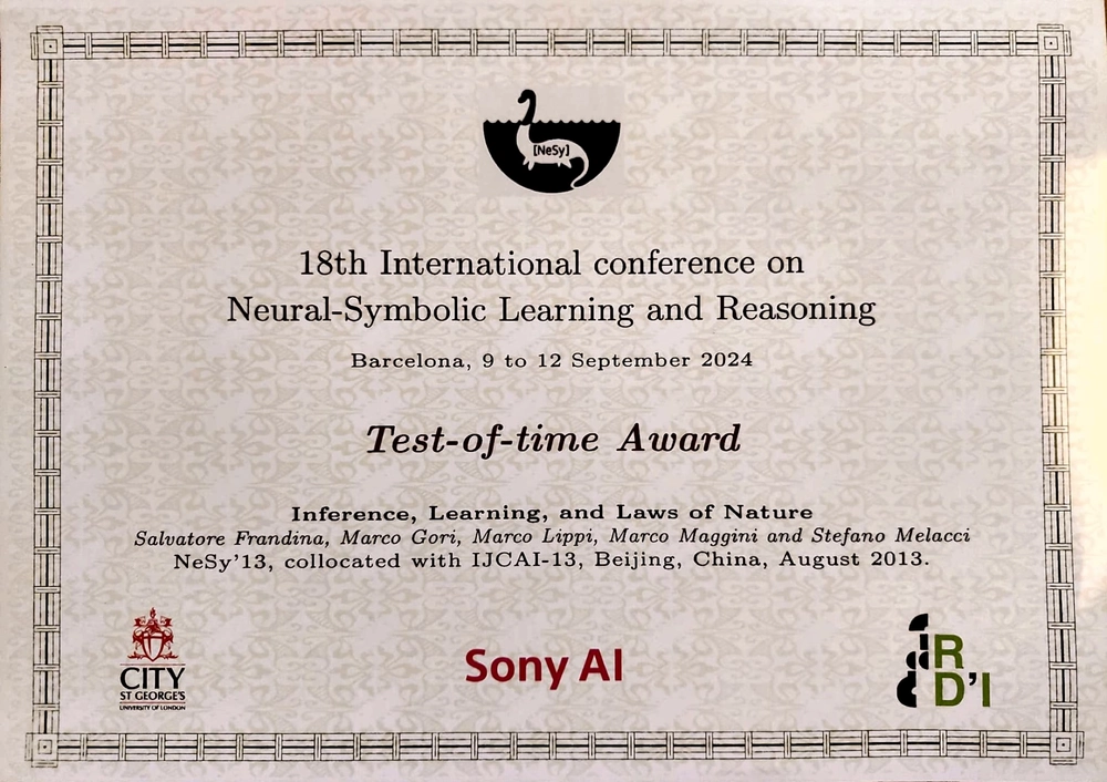 img of Test-Of-Time Award at NeSy 2024